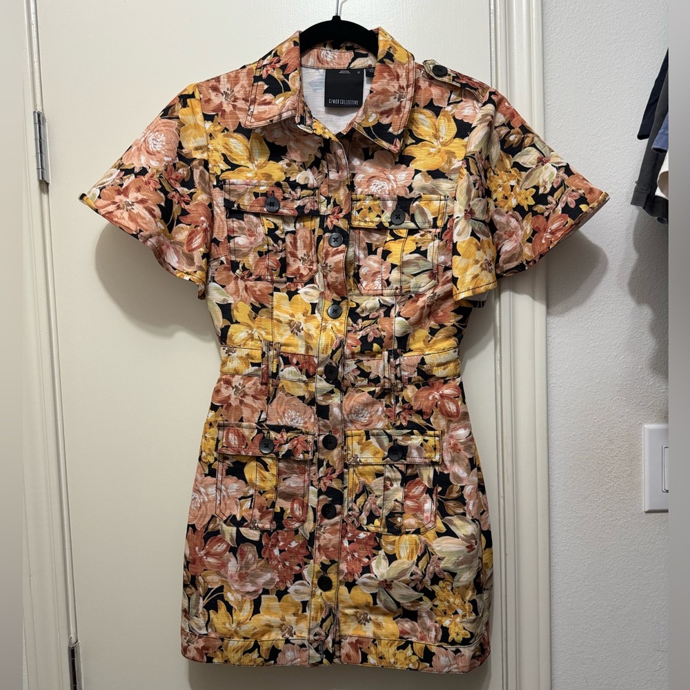 C/MEO Collective Floral Shirt Dress